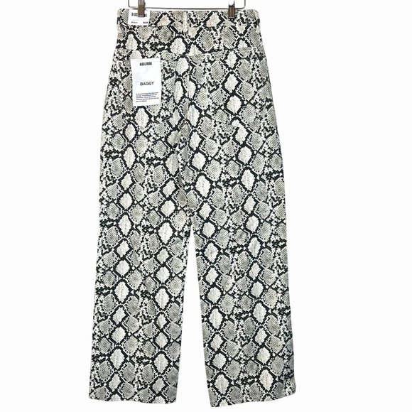 Disclosure Jeans Size 9/29 Snake Print Baggy High-Waisted Relaxed Fit NWT's - Picture 2 of 8